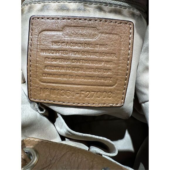 Coach Womens Casual Toggle  Closure Bucket Crossbody Bag Brown - Picture 11 of 12